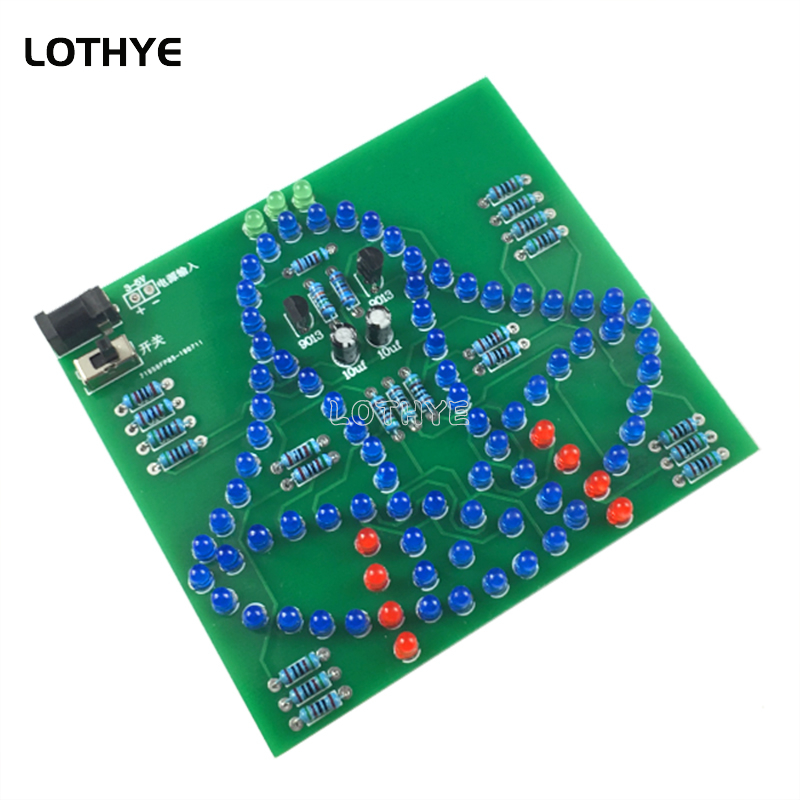 DC 3-5V luz LED columpio caril - Diy Electronics Project Kit reseña y precio