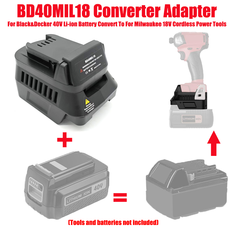 Adaptador de batería BD40MIL18 - Black+Decker Tool Cordless reseña y precio