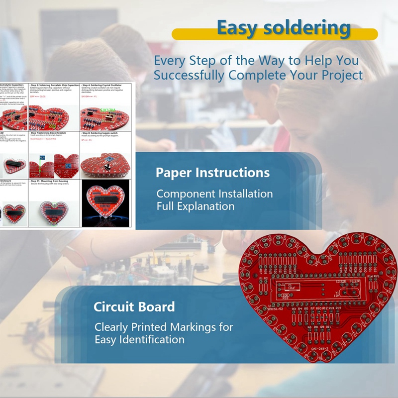 ● Kit de práctica de soldadura - Diy Electronics Project Kit reseña y precio